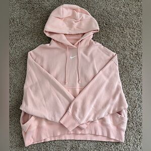 Nike Women's Over-Sized Light Pink Pullover Hoodie - Sportswear Phoenix Fleece